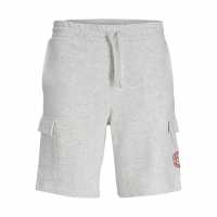 Jack And Jones Men's Cargo Shorts White Melange 