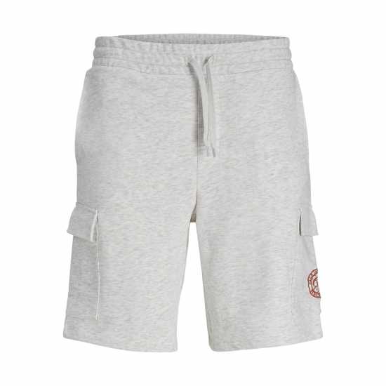 Jack And Jones Men's Cargo Shorts White Melange 