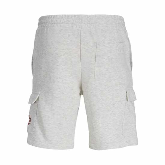 Jack And Jones Men's Cargo Shorts White Melange 