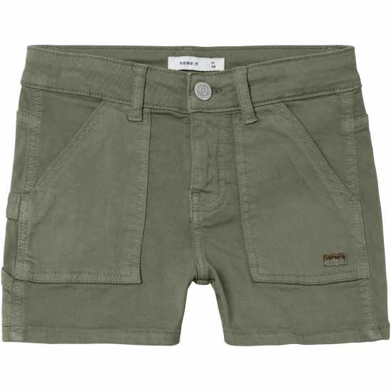 Къси Панталони Name It Twi Chino Shorts Зелено 