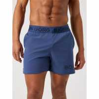 Bjorn Borg Bjorn Logo 6In Short Sn61 Blue Bjorn Borg Bjorn Logo 6In Short Sn61 Blue