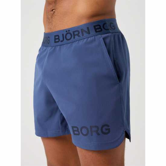 Bjorn Borg Bjorn Logo 6In Short Sn61 Blue 