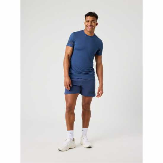 Bjorn Borg Bjorn Logo 6In Short Sn61 Blue 