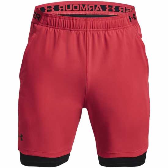 Under Armour Vanish Woven 2In1 Sts Red Мъжко облекло за едри хора