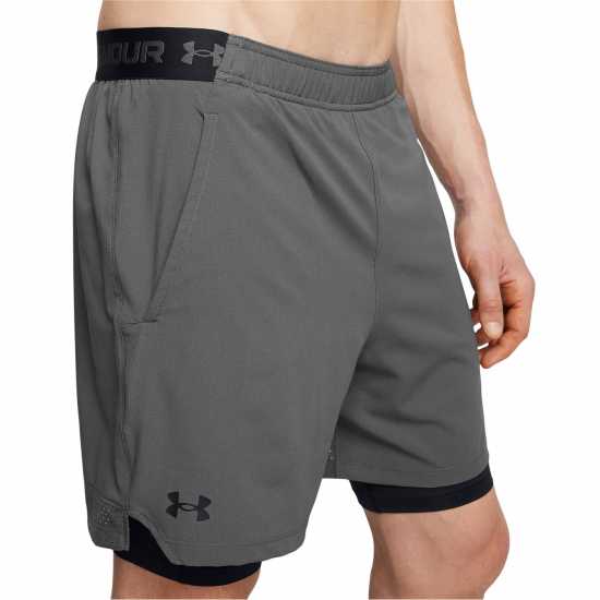 Under Armour Мъжки Шорти Vanish 2-In-1 Shorts Mens Кастлърок Мъжки къси панталони