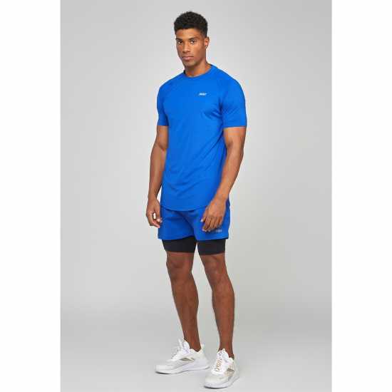 Dual Shorts Sn99 Blue Мъжко облекло за едри хора