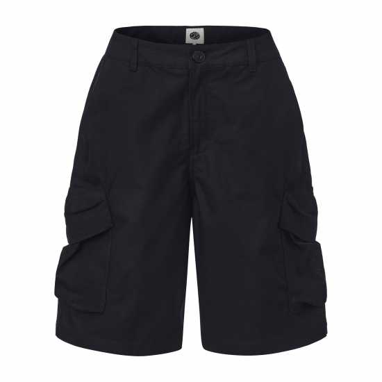 Pretty Green Мъжки Къси Панталони С Джобове Cargo Shorts Mens Black 