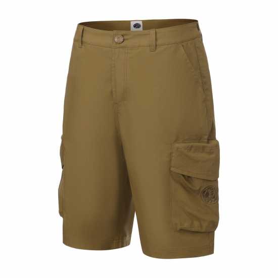 Pretty Green Мъжки Къси Панталони С Джобове Cargo Shorts Mens Khaki 