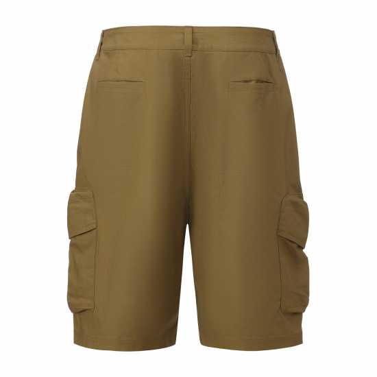Pretty Green Мъжки Къси Панталони С Джобове Cargo Shorts Mens Khaki 