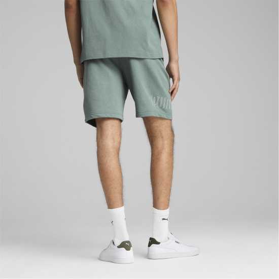 Puma Sport Graphic Jersey Jogger Shorts Зелена Луна 