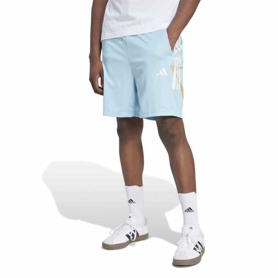 Мъжки къси панталони Adidas House Of Tiro Nations Shorts Adults Lt Blue/White Adidas House Of Tiro Nations Shorts Adults Lt Blue/White Мъжки къси панталони