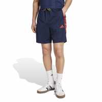 Adidas House Of Tiro Nations Shorts Adults Navy/Red Мъжки къси панталони