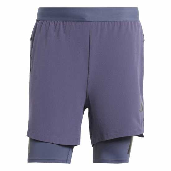 Мъжки къси панталони Adidas Мъжки Шорти Power Workout Two-In-One Shorts Mens Adidas Мъжки Шорти Power Workout Two-In-One Shorts Mens Мъжки къси панталони
