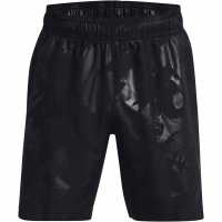 Under Armour Мъжки Шорти Emboss Shorts Mens Черно Мъжки къси панталони