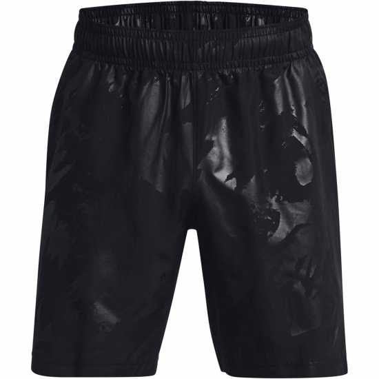 Under Armour Мъжки Шорти Emboss Shorts Mens Черно Мъжки къси панталони