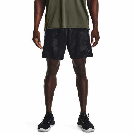 Under Armour Мъжки Шорти Emboss Shorts Mens Черно Мъжки къси панталони