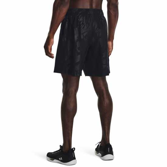 Under Armour Мъжки Шорти Emboss Shorts Mens Черно Мъжки къси панталони