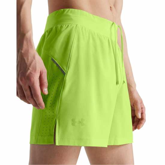Мъжки къси панталони Under Armour LAUNCH PRO 5'' SHORTS Green Under Armour LAUNCH PRO 5'' SHORTS Green Мъжки къси панталони