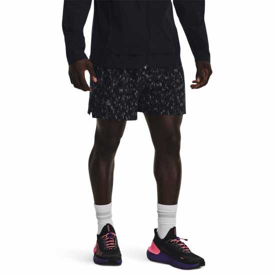 Under Armour Мъжки Шорти Launch Elite 5 Shorts Mens Черно Мъжки къси панталони