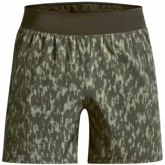 Under Armour Мъжки Шорти Launch Elite 5 Shorts Mens Зелено Мъжки къси панталони