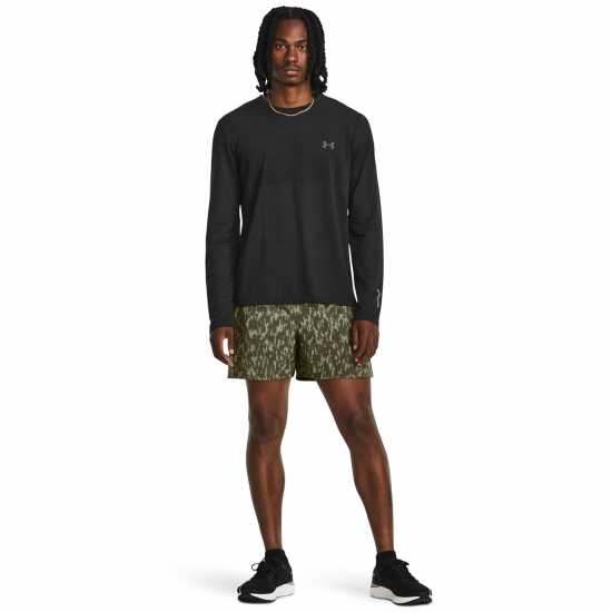 Under Armour Мъжки Шорти Launch Elite 5 Shorts Mens Зелено Мъжки къси панталони
