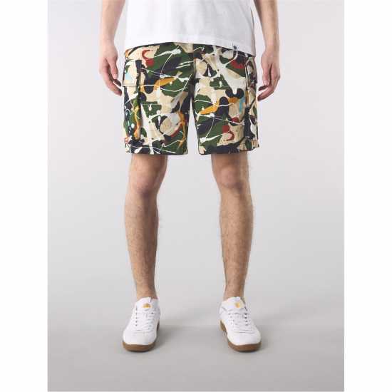 Pretty Green Men's Convergence Cargo Shorts  