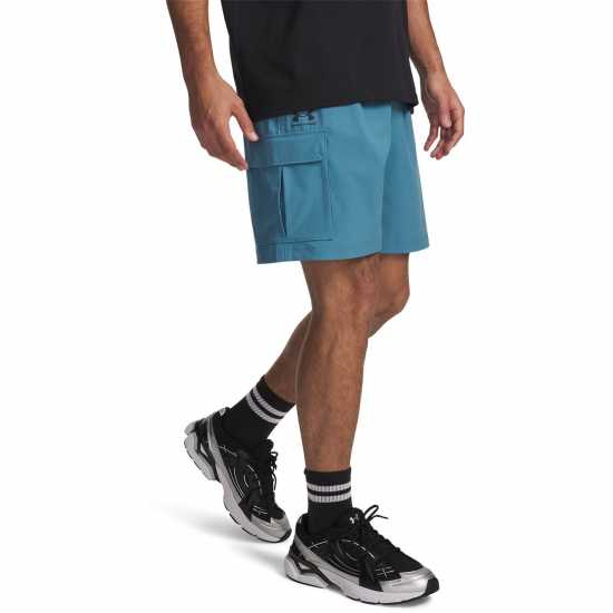 Under Armour Men's Vibe Woven Cargo Shorts Blue/Black 