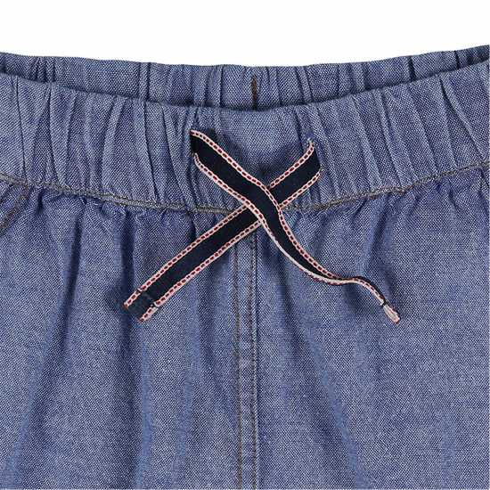 Chambray Jersey Jogger Shorts  