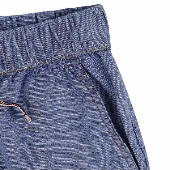 Chambray Jersey Jogger Shorts  