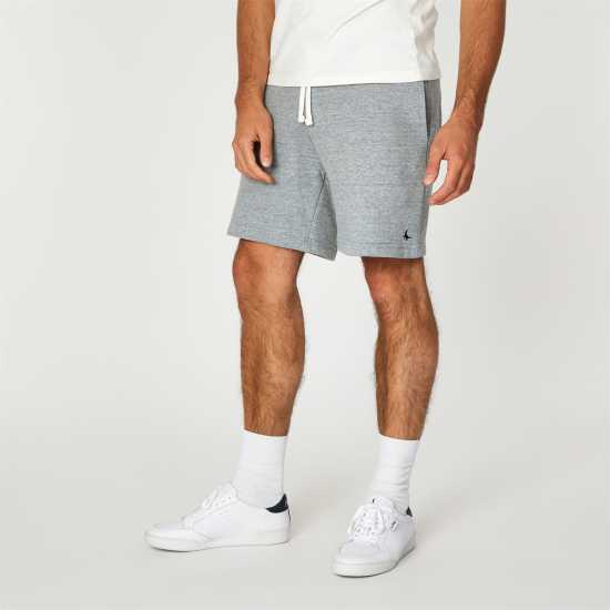 Jack Wills Balmore Pheasant Sweat Shorts Grey Marl Мъжко облекло за едри хора