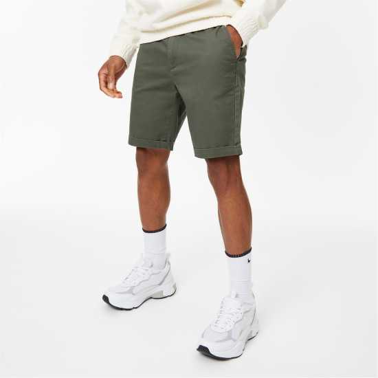 Мъжки Къси Панталони Jack Wills Slim Chino Shorts Mens Хаки Мъжки панталони чино