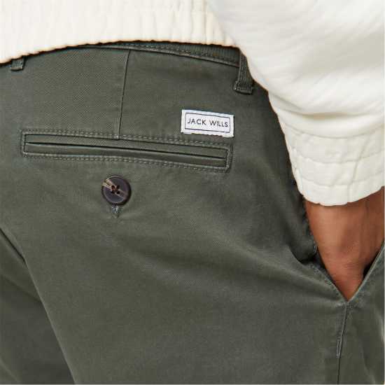 Мъжки Къси Панталони Jack Wills Slim Chino Shorts Mens Хаки Мъжки панталони чино