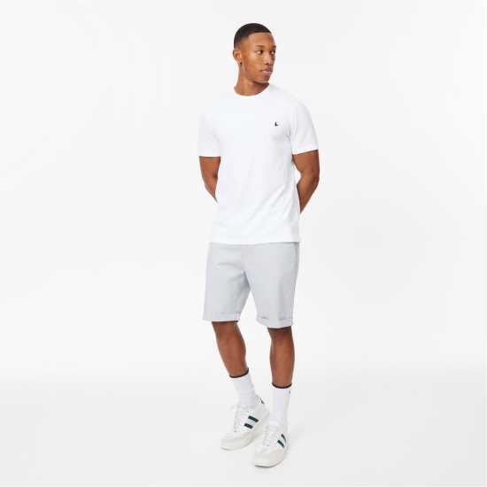 Мъжки Къси Панталони Jack Wills Slim Chino Shorts Mens Хладно сиво Мъжки панталони чино