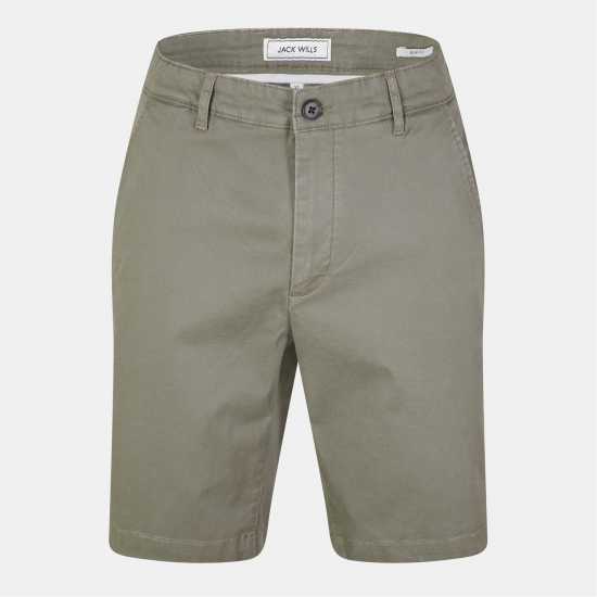 Мъжки Къси Панталони Jack Wills Slim Chino Shorts Mens Олива Мъжки панталони чино