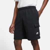 Nike Cargo Short Black/White Мъжко облекло за едри хора