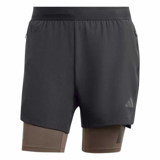 Adidas Мъжки Шорти Power Workout Two-In-One Shorts Mens  Мъжки къси панталони