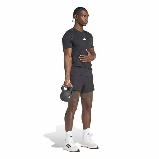 Adidas Мъжки Шорти Power Workout Two-In-One Shorts Mens  Мъжки къси панталони