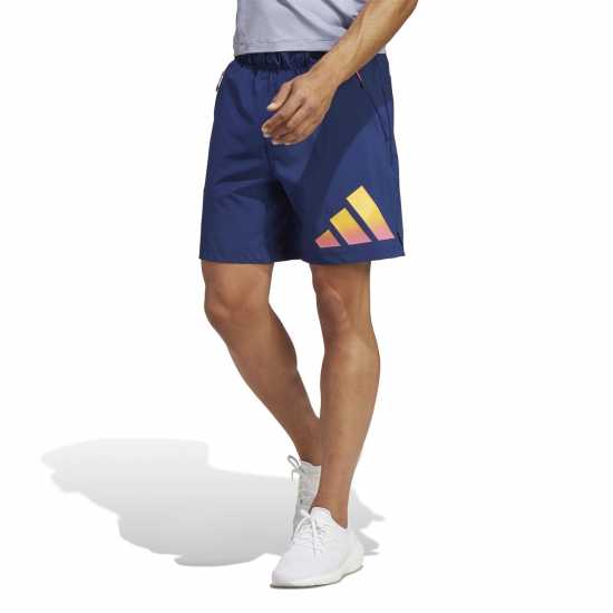 Adidas Мъжки Шорти 3 Stripe Shorts Mens Dark Blue Мъжко облекло за едри хора