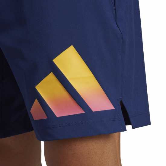 Adidas Мъжки Шорти 3 Stripe Shorts Mens Dark Blue Мъжко облекло за едри хора