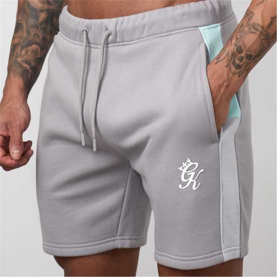 Gym King Contrast Panel Short - Urban Grey/light Grey/mint Gym King Contrast Panel Short - Urban Grey/light Grey/mint
