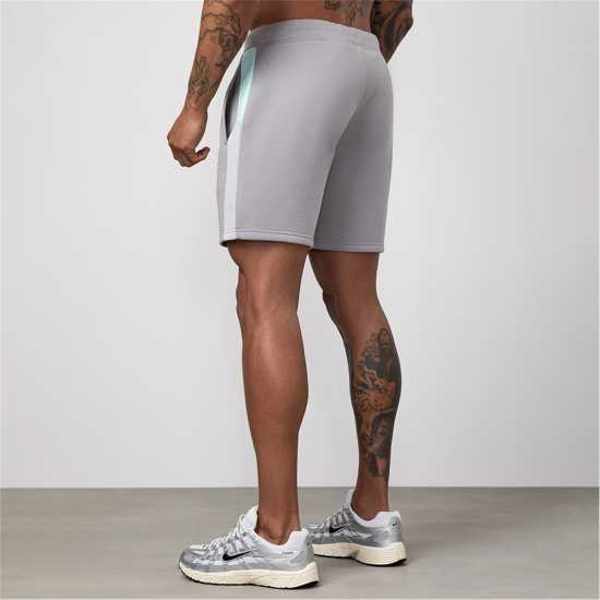 Gym King Contrast Panel Short - Urban Grey/light Grey/mint Gym King Contrast Panel Short - Urban Grey/light Grey/mint