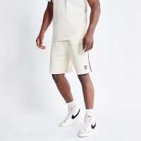 Block Taped Sweat Shorts - Coconut / Stone Block Taped Sweat Shorts - Coconut / Stone