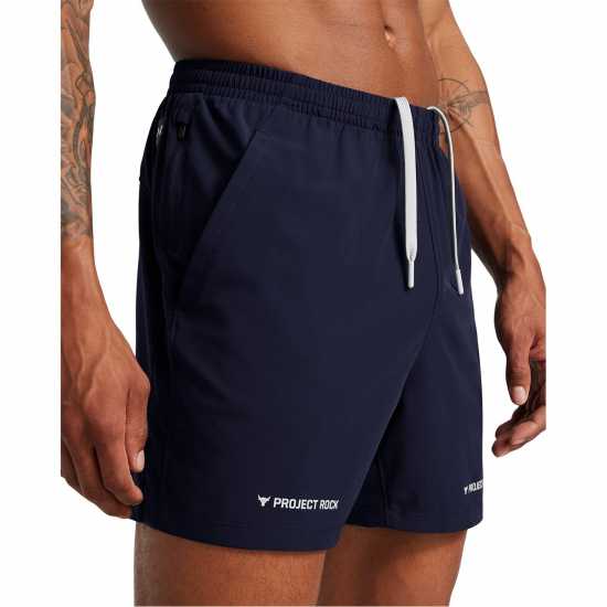 Мъжки къси панталони Under Armour Armour Pjt Rock Ultimate 5 Training Short Gym Mens Blue Under Armour Armour Pjt Rock Ultimate 5 Training Short Gym Mens Blue Мъжки къси панталони