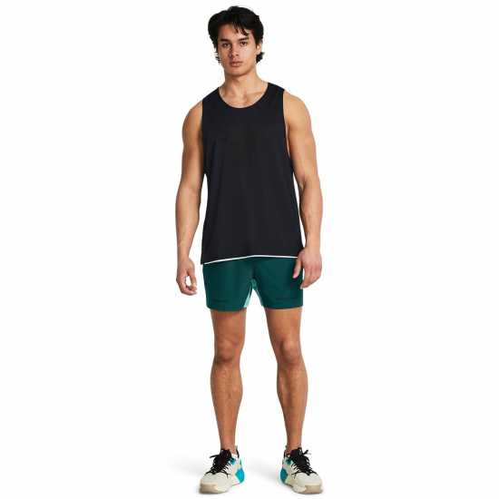 Мъжки къси панталони Under Armour Armour Pjt Rock Ultimate 5 Training Short Gym Mens Blue Under Armour Armour Pjt Rock Ultimate 5 Training Short Gym Mens Blue Мъжки къси панталони