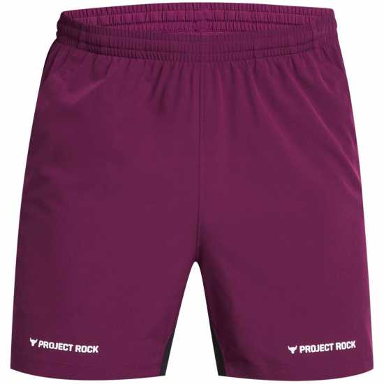 Under Armour Armour Pjt Rock Ultimate 5 Training Short Gym Mens Purple Мъжки къси панталони