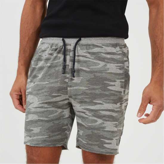 Brave Soul Print Jersey Short Charcoal Camo Мъжки къси панталони
