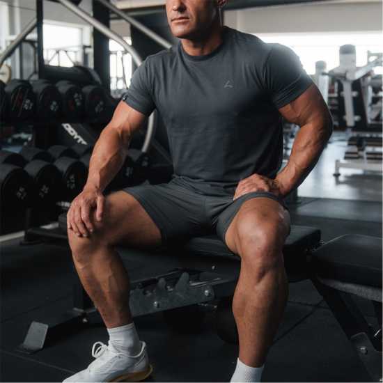 Мъжки къси панталони Reeva Premium Active Shorts Grey Reeva Premium Active Shorts Grey Мъжки къси панталони