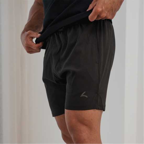 Reeva Premium Active Shorts Black Мъжки къси панталони