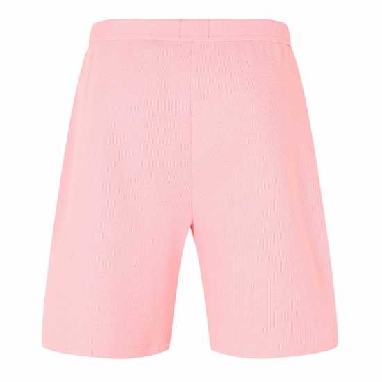 Hugo Boss Boss Mens Boss Bodywear Waffle Soft Texture Shorts Pink 685 