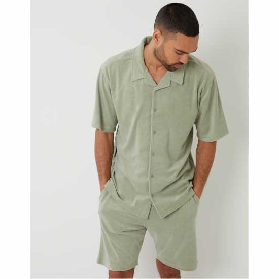 Мъжки къси панталони Threadbare Short Jonetta Sn99 Sage Threadbare Short Jonetta Sn99 Sage Мъжки къси панталони